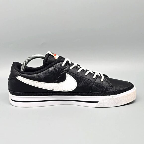Nike Court Legacy Black Lace Up Casual Comfort Sneakers CU4150-002 Men's Size 9 - Picture 5 of 12